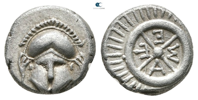 Thrace. Mesembria circa 400-300 BC. 
Diobol AR

10 mm., 1,28 g.



good v...