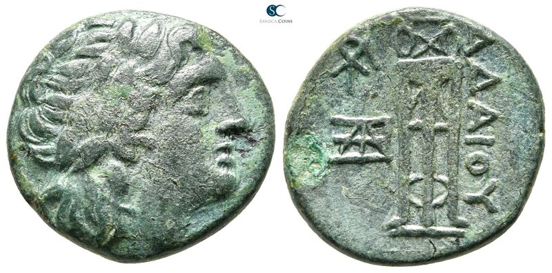 Kings of Thrace. Uncertain mint. Seleukid. Adaios 253-243 BC. 
Bronze Æ

21 m...