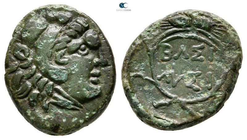 Kings of Thrace. Macedonian. Lysimachos 305-281 BC. 
Bronze Æ

15 mm., 2,31 g...