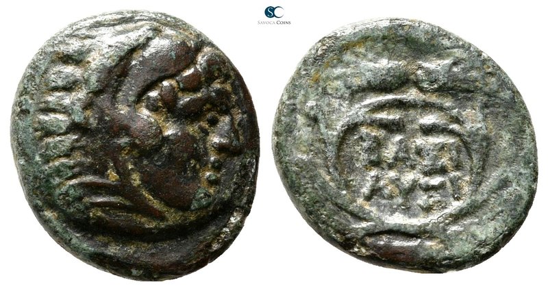 Kings of Thrace. Macedonian. Lysimachos 305-281 BC. 
Bronze Æ

15 mm., 2,26 g...