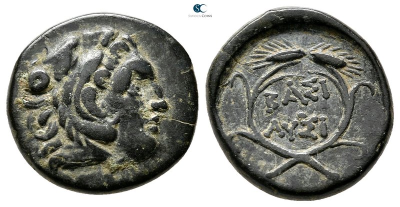 Kings of Thrace. Uncertain mint. Macedonian. Lysimachos 305-281 BC. 
Bronze Æ
...