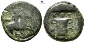 Kings of Thrace. Odrysian. Kotys I circa 383-359 BC. Bronze Æ