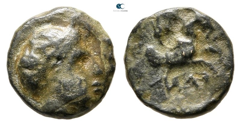 The Thracian Chersonese. Agathopolis circa 300 BC. 
Bronze Æ

11 mm., 0,97 g....
