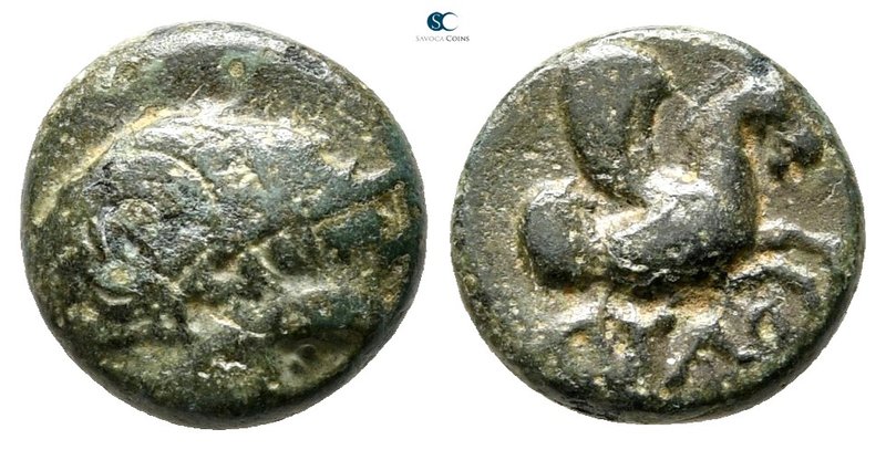 The Thracian Chersonese. Agathopolis circa 300 BC. 
Bronze Æ

10 mm., 1,30 g....