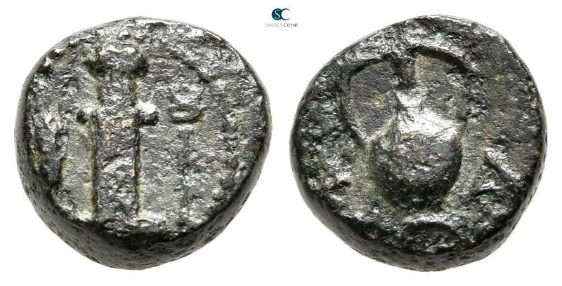 The Thracian Chersonese. Chersonesos 300 BC. 
Bronze Æ

11 mm., 2,22 g.


...