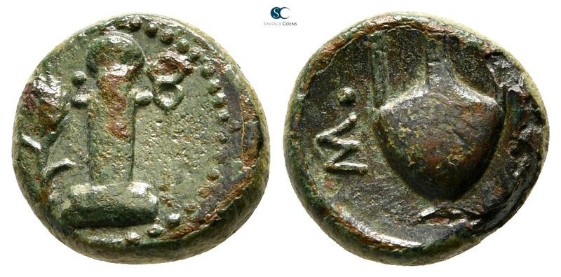 The Thracian Chersonese. Sestos 300-250 BC. 
Bronze Æ

11 mm., 1,76 g.


...