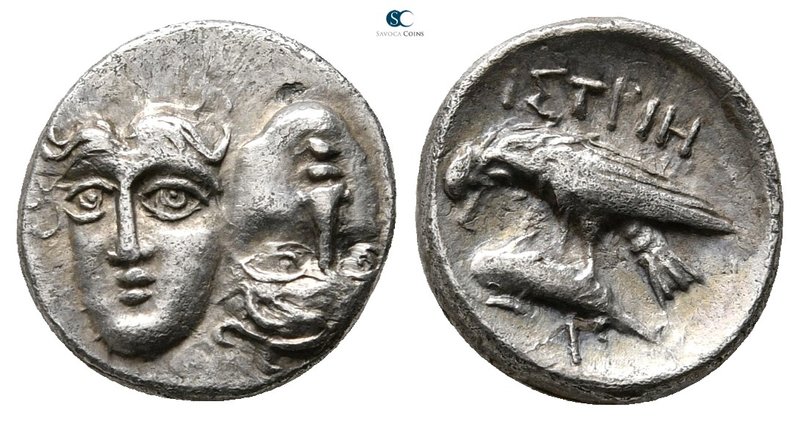 Moesia. Istrus circa 400-350 BC. 
Hemidrachm AR

12 mm., 1,39 g.



good ...
