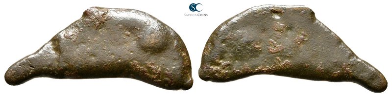 Scythia. Olbia circa 525-350 BC. 
Cast dolphin Æ

22 mm., 1,28 g.



near...