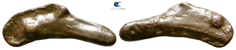Scythia. Olbia circa 525-350 BC. 
Cast dolphin Æ

24 mm., 1,46 g.



near...