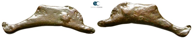 Scythia. Olbia circa 525-350 BC. 
Cast dolphin Æ

26 mm., 1,00 g.



near...