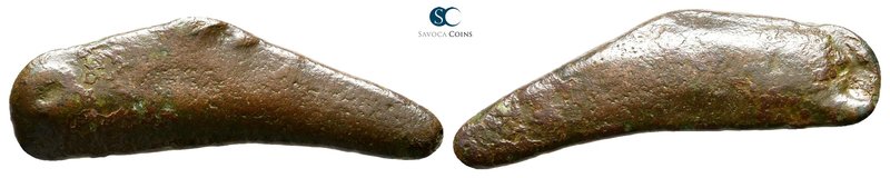 Scythia. Olbia circa 525-350 BC. 
Cast dolphin Æ

25 mm., 1,62 g.



near...