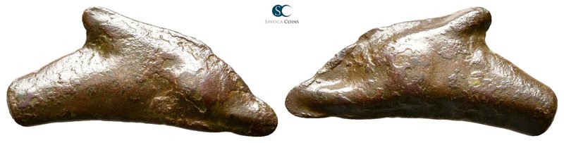 Scythia. Olbia circa 525-350 BC. 
Cast dolphin Æ

22 mm., 1,80 g.



near...
