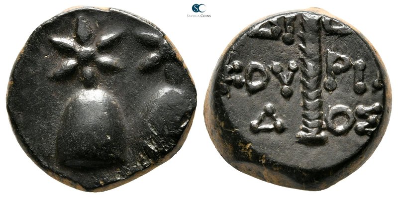 Colchis. Dioskourias circa 105-90 BC. 
Bronze Æ

17 mm., 6,19 g.



very ...