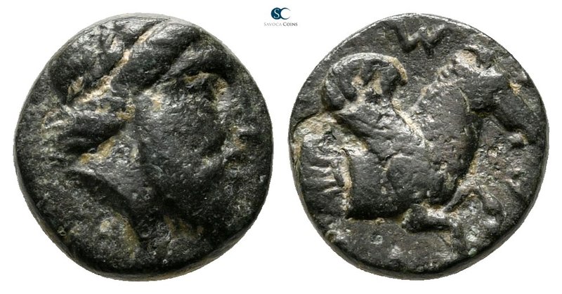 Mysia. Adramytteion circa 400-300 BC. 
Bronze Æ

11 mm., 1,48 g.



very ...