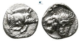 Mysia. Kyzikos circa 480-400 BC. Hemiobol AR