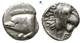 Mysia. Kyzikos circa 480-410 BC. Hemiobol AR