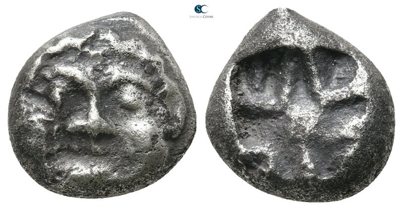 Mysia. Parion circa 500-400 BC. 
Drachm AR

12 mm., 3,37 g.



nearly ver...