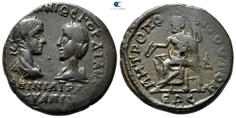 Moesia Inferior. Tomis. Gordian III with Tranquillina AD 238-244. 
Tetrassarion...