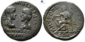 Moesia Inferior. Tomis. Gordian III with Tranquillina AD 238-244. Tetrassarion Æ