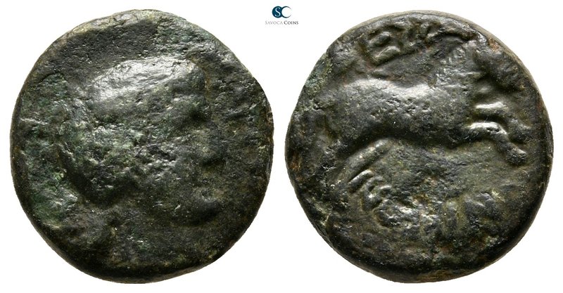 Macedon. Thessalonica. Pseudo-autonomous issue 27 BC-AD 14. 
Bronze Æ

15 mm....