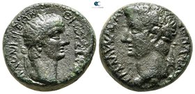 Macedon. Thessalonica. Claudius, with Divus Augustus AD 41-54. Bronze Æ