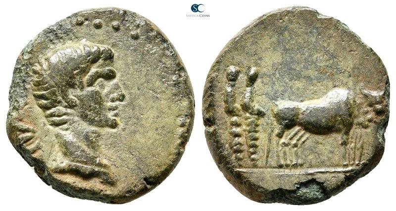 Macedon. Uncertain (Philippi?). Augustus 27 BC-AD 14. 
Bronze Æ

17 mm., 3,99...