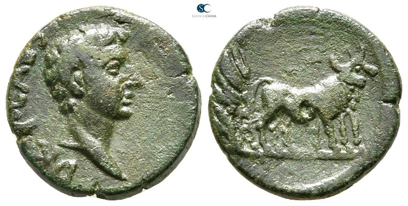 Macedon. Uncertain (Philippi?). Drusus, son of Tiberius AD 19-23. 
Bronze Æ

...