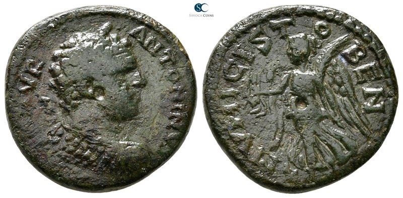 Macedon under the Romans. Stobi. Caracalla AD 198-217. 
Bronze Æ

23 mm., 5,8...