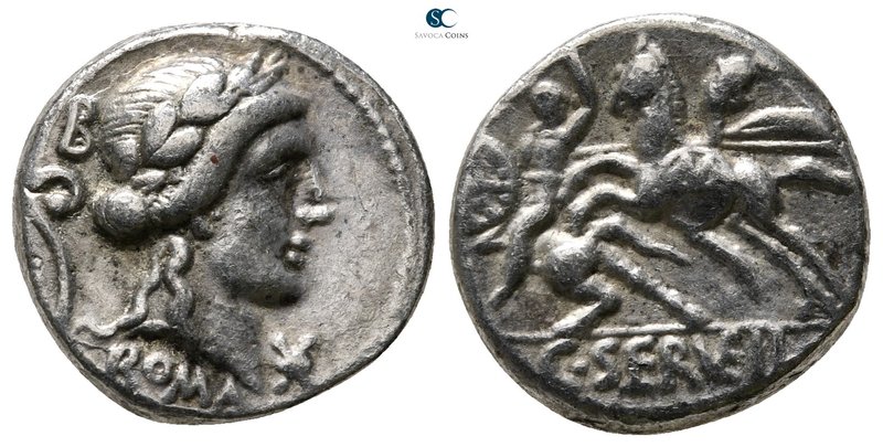 C. Servilius Vatia 127 BC. Rome
Denarius AR

17 mm., 3,54 g.



very fine
