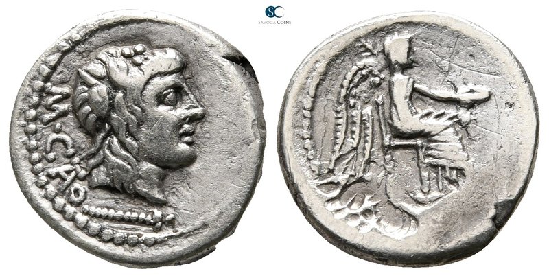 M. Porcius Cato 89 BC. Rome
Quinarius AR

15 mm., 2,09 g.



very fine