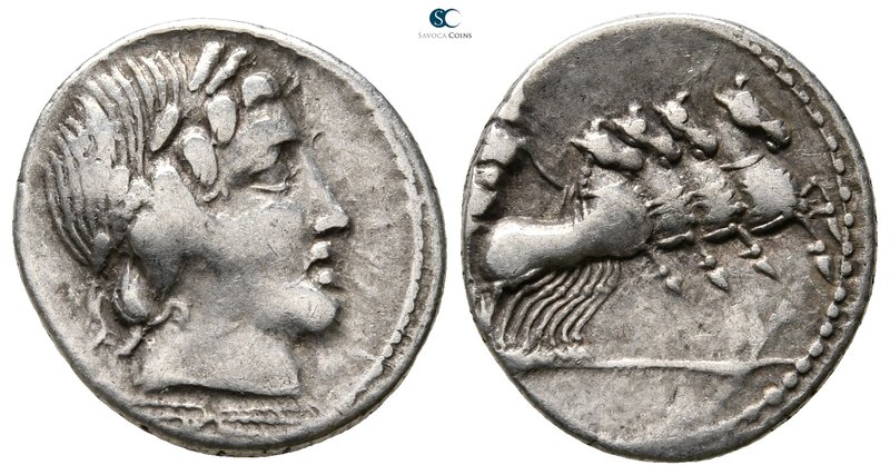 Gargilius, Ogulnius and Vergilius 86 BC. Rome
Denarius AR

19 mm., 3,64 g.
...
