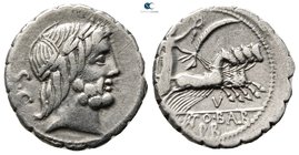 Q. Antonius Balbus 83-82 BC. Rome. Serrate Denarius AR