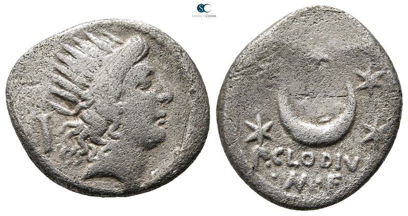 P. Clodius M.f. Turrinus 42 BC. Rome
Denarius AR

18 mm., 3,43 g.



near...