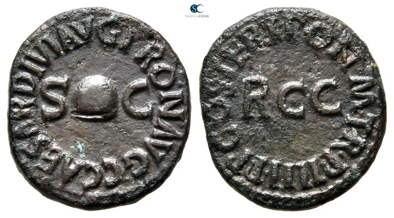 Caligula AD 37-41. Rome
Quadrans Æ

18 mm., 2,84 g.



very fine