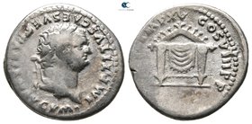 Titus, as Caesar AD 76-78. Rome. Denarius AR