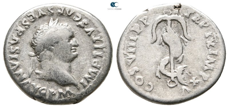 Titus AD 79-81. Rome
Denarius AR

17 mm., 3,12 g.



nearly very fine