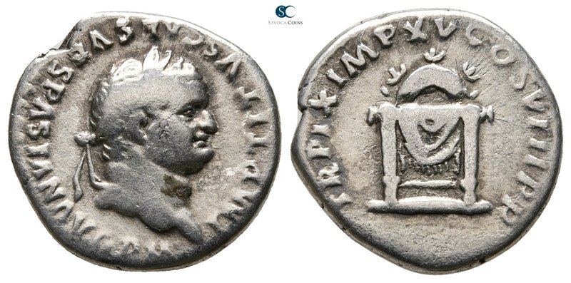 Titus AD 79-81. Rome
Denarius AR

18 mm., 3,00 g.



very fine