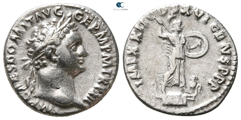 Domitian AD 81-96. Rome
Denarius AR

18 mm., 3,37 g.



very fine