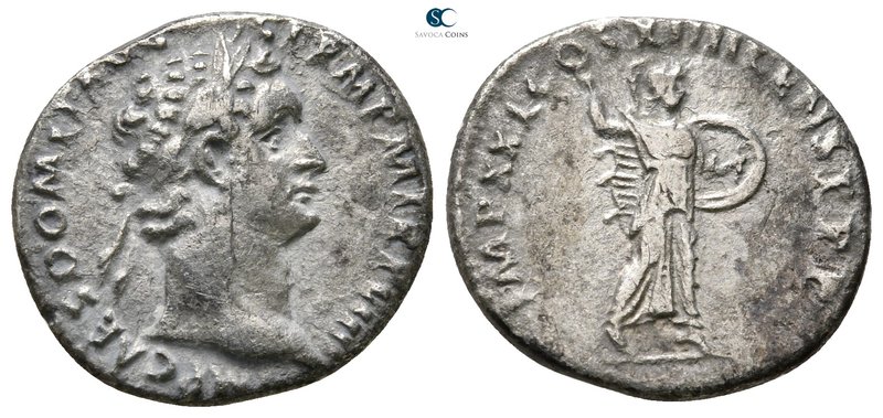 Domitian AD 81-96. Rome
Denarius AR

19 mm., 2,99 g.



very fine