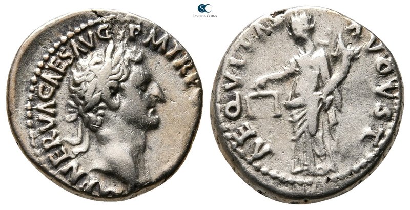 Nerva AD 96-98. Rome
Denarius AR

18 mm., 3,53 g.



very fine
