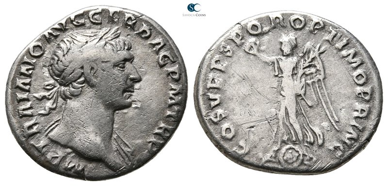 Trajan AD 98-117. Rome
Denarius AR

20 mm., 2,81 g.



very fine