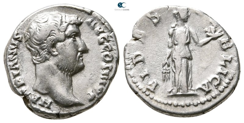 Hadrian AD 117-138. Rome
Denarius AR

17 mm., 3,36 g.



very fine