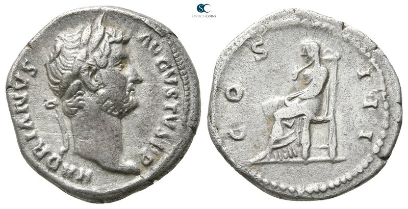 Hadrian AD 117-138. Rome
Denarius AR

17 mm., 3,11 g.



nearly very fine