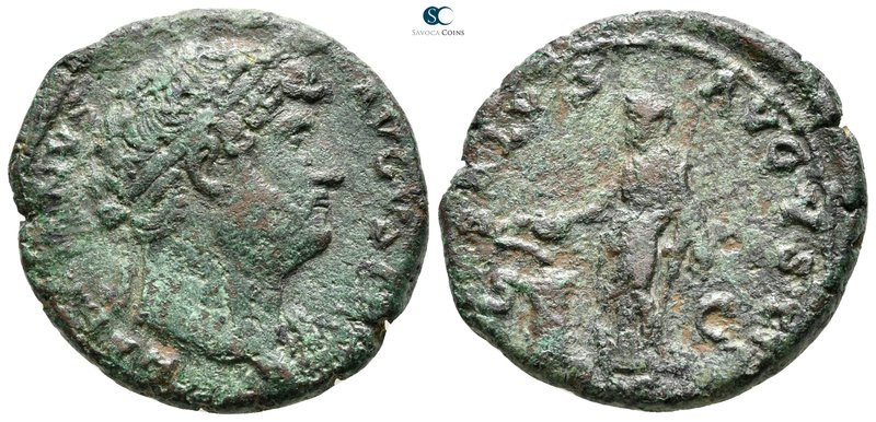 Hadrian AD 117-138. Rome
As Æ

27 mm., 11,28 g.



nearly very fine