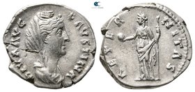 Diva Faustina I Died AD 140-141. Rome. Denarius AR
