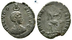 Aelia Eudoxia AD 400-404. Possibly Nicomedia or Cyzicus. Follis Æ
