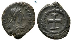 Theodosius II AD 402-450. probably Cyzicus. Follis Æ