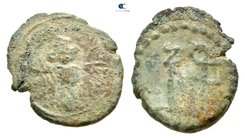 Aelia Zenonis. Augusta AD 475-476. Constantinople. Half Centenionalis Æ