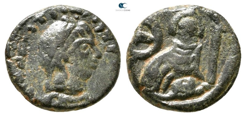 Justin I AD 518-527. Antioch
Pentanummium Æ

13 mm., 1,50 g.



very fine...