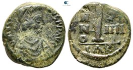 Justinian I AD 527-565. Carthago. Decanummium Æ